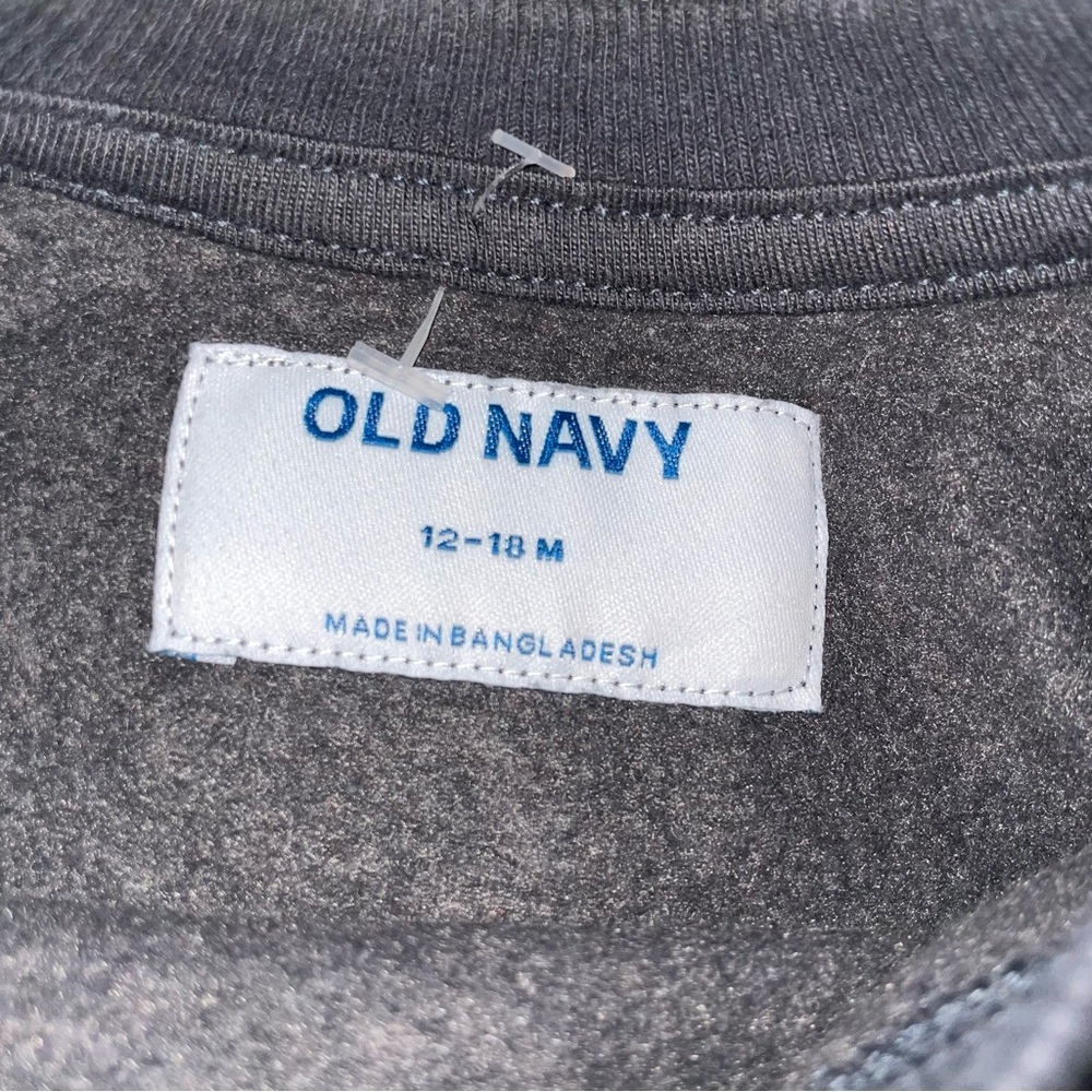 Old Navy Baby Girls “Shine” Pullover Sweatshirt 12–18 Months - Picture 2 of 2